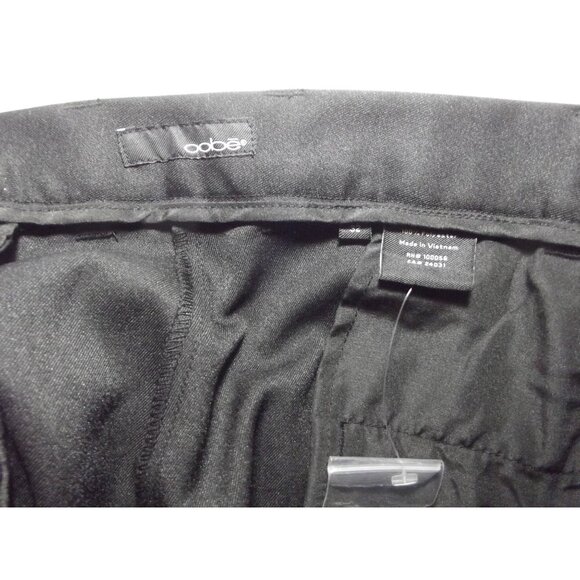 oobe Pants Womens Plus Size 32 x 34" Black Flat Front straight leg Uniform Work - Picture 6 of 11